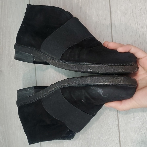 Stuart Weitzman Womens Leather Luxury Comfort ankle fur shoes boots sz 8 - Picture 9 of 14